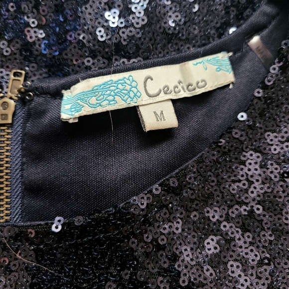 Blue Sequin Dress - Picture 4 of 7